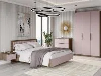 Спальный гарнитур Роза орех франклин/пудра скин тренто Спальный гарнитур Роза орех франклин/пудра скин тренто