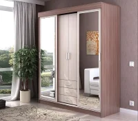 Шкаф-купе Андрей-2 ясень шимо темный/ясень шимо светлый