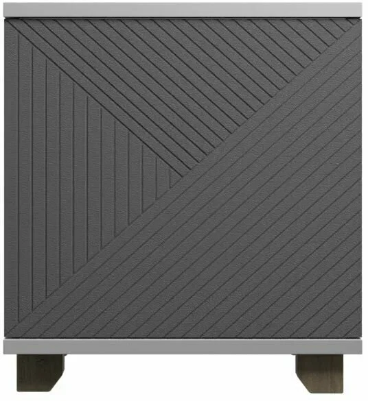 Тумба прикроватная со створкой Копенгаген белый/серый графит Тумба прикроватная со створкой Копенгаген белый/серый графит