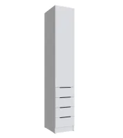 Шкаф Мадрид 0,4 с 4 ящиками белый