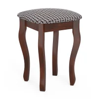 Табурет Мерлин-3 вишня, ткань рогожка корфу