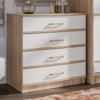 Комод Сакура дуб сонома/белый Комод Сакура дуб сонома/белый