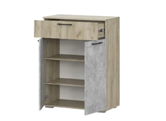 Комод Бостон КМ-800 дуб крафт серый/бетонный камень Комод Бостон КМ-800 дуб крафт серый/бетонный камень