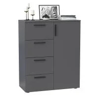 Комод Эйр 16.241 серый графит Комод Эйр 16.241 серый графит