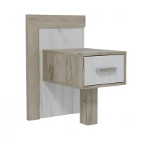 Тумба прикроватная Ольга-19 дуб крафт серый/дуб крафт белый Тумба прикроватная Ольга-19 дуб крафт серый/дуб крафт белый