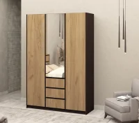 Шкаф Флоренция венге/дуб крафт золотой