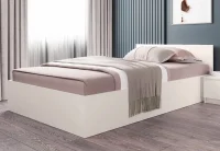 Кровать односпальная Мори КРМ 900.1 сатин Кровать односпальная Мори КРМ 900.1 сатин