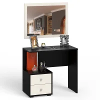 Стол косметический Камелия с зеркалом венге/дуб лоредо Стол косметический Камелия с зеркалом венге/дуб лоредо