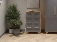 Комод Ньерд 700.5 дуб вотан/черника Комод Ньерд 700.5 дуб вотан/черника