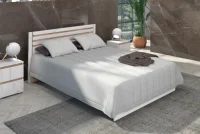 Кровать 1,6 Лиана дуб крафт белый/дуб крафт золотой Кровать 1,6 Лиана дуб крафт белый/дуб крафт золотой