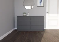 Широкий комод шесть ящиков МК 1200.6 графит Широкий комод шесть ящиков МК 1200.6 графит