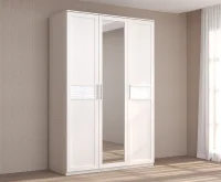 Шкаф 3-створчатый Кэт-4 бодега/caiman белый