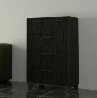 Комод Амстердам венге/черный матовый Комод Амстердам венге/черный матовый