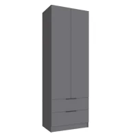 Шкаф Мадрид 0,8 с 2 ящиками графит серый