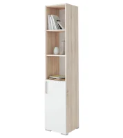 Пенал к столу компьютерному дуб сонома/белый