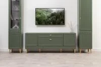 Тумба ТВ Марион 16.167 дымчатый зеленый/олива шагрень