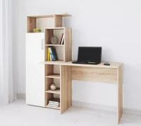 Стол компьютерный Квартет-7 дуб сонома/белый