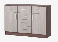  Комод София К1200 2Д ясень шимо темный/шимо светлый