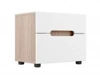 Тумба прикроватная Палермо-3 ТМ-023 ясень шимо светлый/белый глянец Тумба прикроватная Палермо-3 ТМ-023 ясень шимо светлый/белый глянец