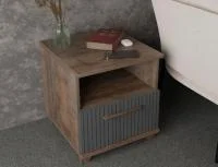 Тумба прикроватная Копенгаген с ящиком дуб самдал/серый графит Тумба прикроватная Копенгаген с ящиком дуб самдал/серый графит