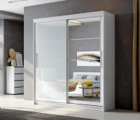 Шкаф-купе ШКП-3 белый текстурный (2.0)