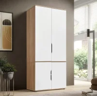 Шкаф для одежды ШК-19 дуб сонома/белый