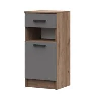 Тумба Машенька ТБ-201 дуб крафт табачный/серый графит