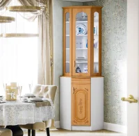 Буфет Лиза-2 угловой белый/ольха Буфет Лиза-2 угловой белый/ольха