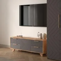 Тумба ТВ Ньерд 1501.4 дуб вотан/черника