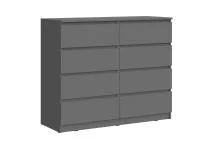 Комод Челси 8 ящиков графит Комод Челси 8 ящиков графит