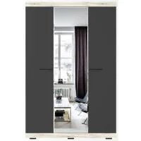 Шкаф Соната ШСЗ-1300 дуб крафт белый/антрацит