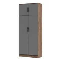 Шкаф Машенька ШК-205 дуб крафт табачный/серый графит