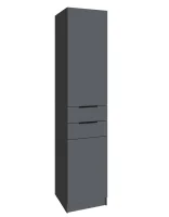 Шкаф Мадрид 0,5 с 2 ящиками графит серый