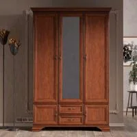 Шкаф платяной трехдверный Кентаки SZF5D2S каштан