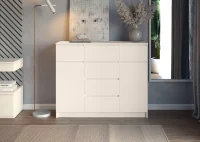 Комод с ящиками и дверками Мори МК 1200.4 сатин Комод с ящиками и дверками Мори МК 1200.4 сатин