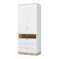 Шкаф 2х створчатый Юкки ШК3Я-900 дуб делано/белый