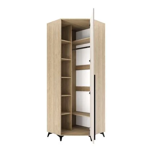 Шкаф угловой Ева 800 1С дуб экспрессив/сатин Шкаф угловой Ева 800 1С дуб экспрессив/сатин