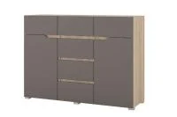 Комод Анталия 1200 дуб сонома/графит софт Комод Анталия 1200 дуб сонома/графит софт