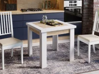 Стол раздвижной Хьюстон тип 3 белый/дуб крафт золотой