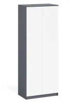 Шкаф двухдверный МШ 800.1 графит/белый