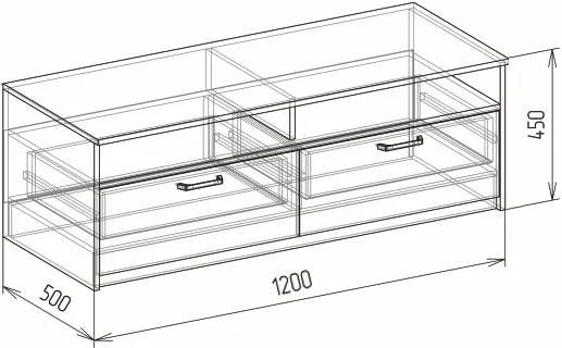 Тумба тв Фокус №11 дуб бунратти/белый