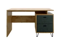 Стол письменный Грейс BIU2S дуб наварра/графит