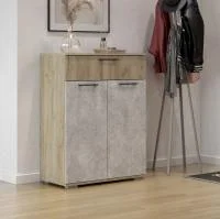 Комод Бостон КМ-800 дуб крафт серый/бетонный камень Комод Бостон КМ-800 дуб крафт серый/бетонный камень