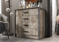 Комод Амели дуб юкон/бетон темный Комод Амели дуб юкон/бетон темный