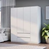 Шкаф 4-х створчатый Симпл ШК-13 белый