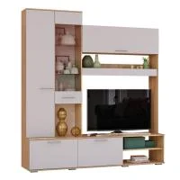 Гостиная Флай ЦС-01 дуб сонома/белый