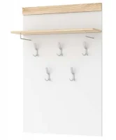 Вешалка Соната ВШС-800 дуб сонома/белый глянец