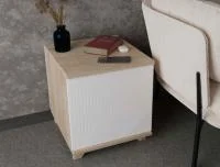 Тумба прикроватная со створкой Копенгаген дуб сонома/белый матовый Тумба прикроватная со створкой Копенгаген дуб сонома/белый матовый