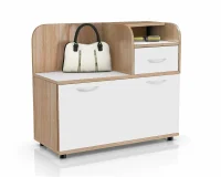 Тумба в прихожую П-5 800 дуб сонома/белый Тумба в прихожую П-5 800 дуб сонома/белый