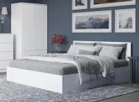 Кровать полутороспальная Мори КРМ 1200.1 белый Кровать полутороспальная Мори КРМ 1200.1 белый